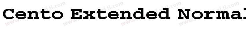 Cento Extended Normal字体转换